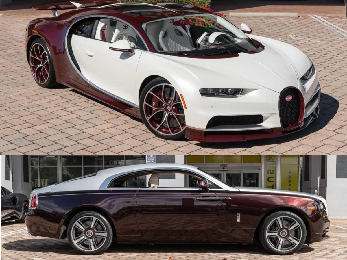 Free Rolls-Royce Wraith with Bugatti Chiron purchase