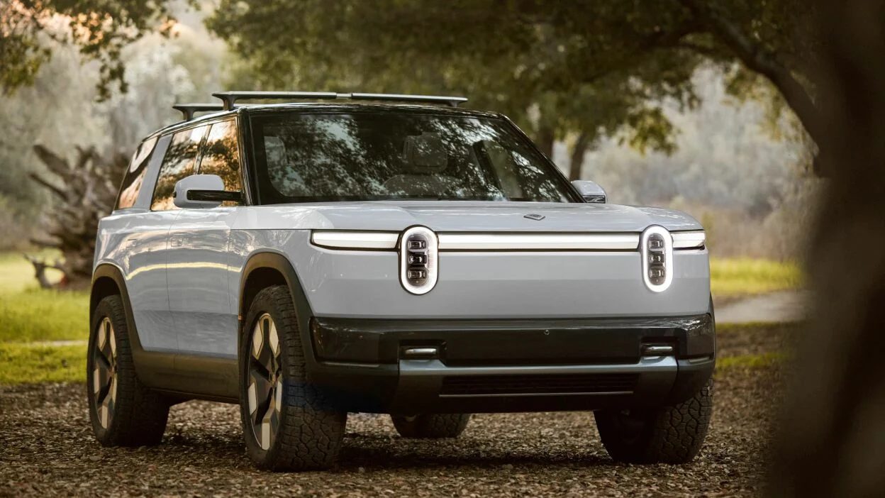 Rivian displays the R2 and R3 electric automobiles