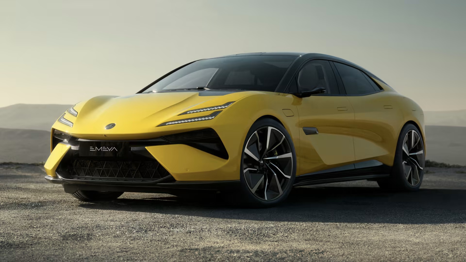 There, a Lotus Emeya will cost the same as a Porsche