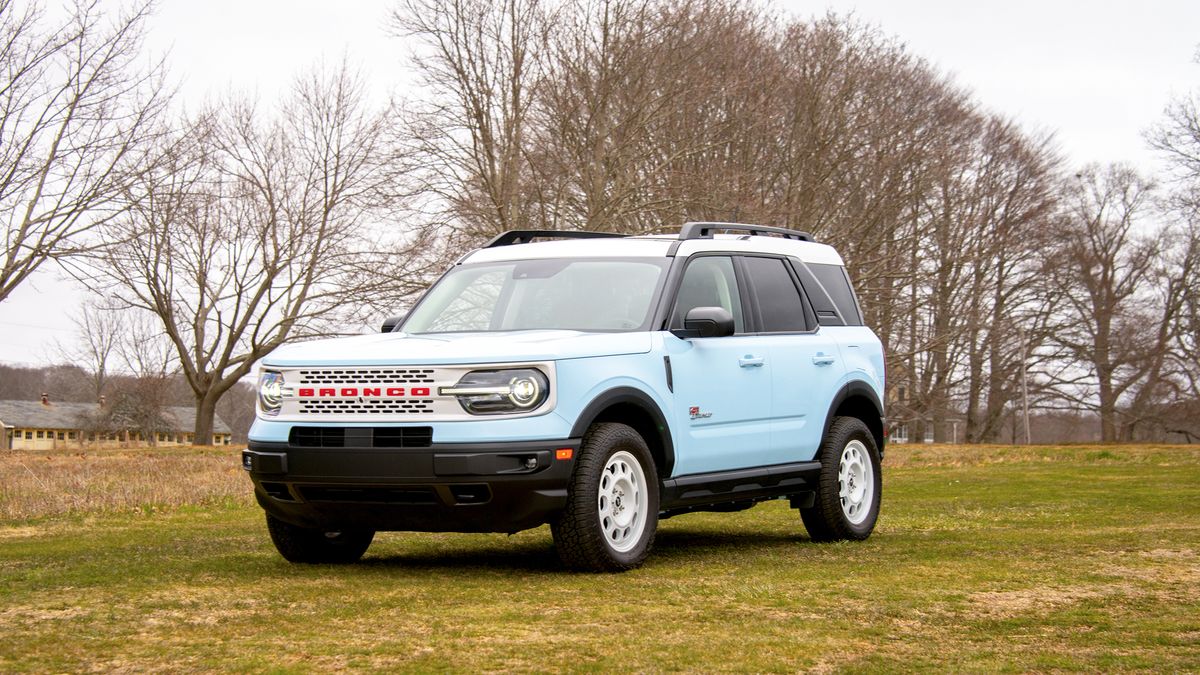 The Ford Bronco Sport Heritage is dressed in old clothes