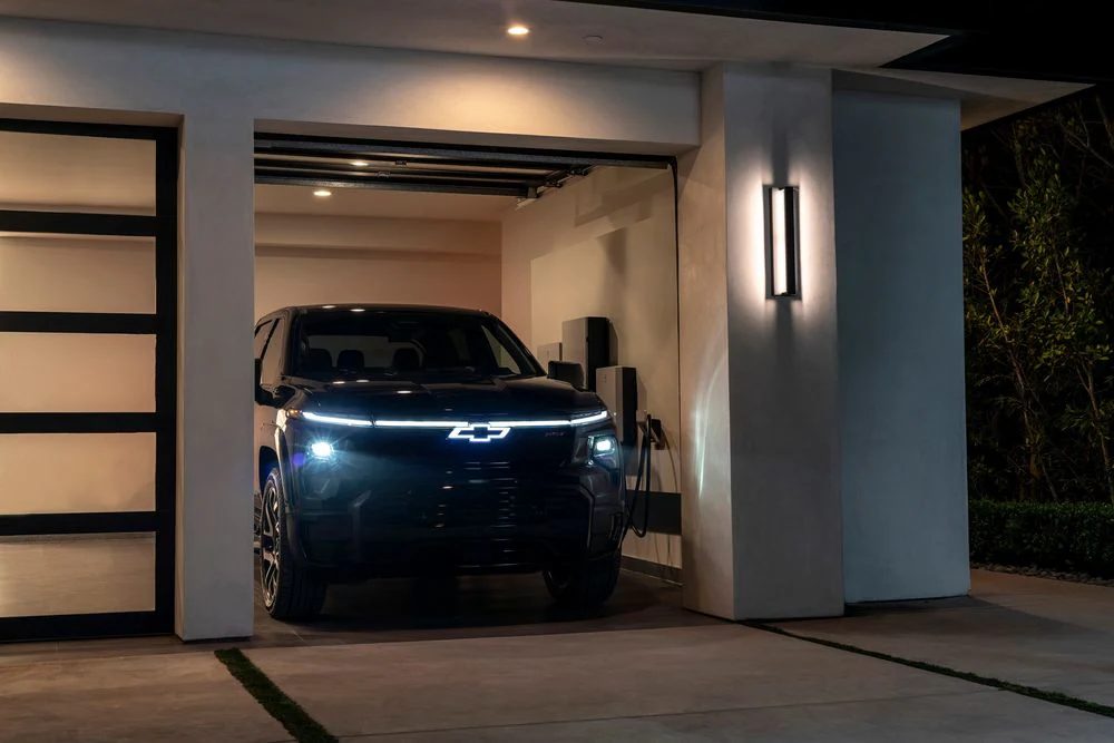 A Home-powered electric Silverado from GM has parts